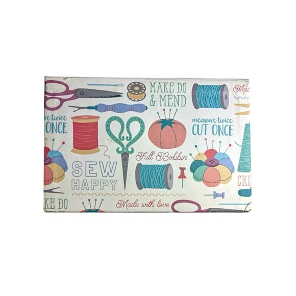 Molly & Rex White Two Layer Storage Sewing Box - Picture 6 of 15